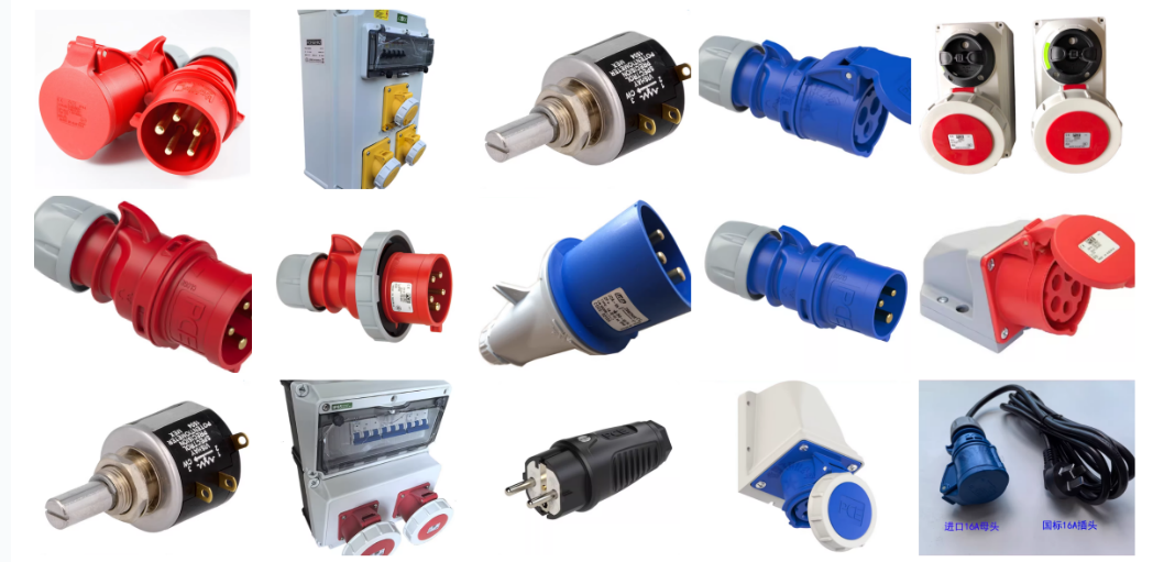 PCE Industrial Plug and Socket Low Voltage 24V 16A 2P 50/60Hz IP44/026V+262V