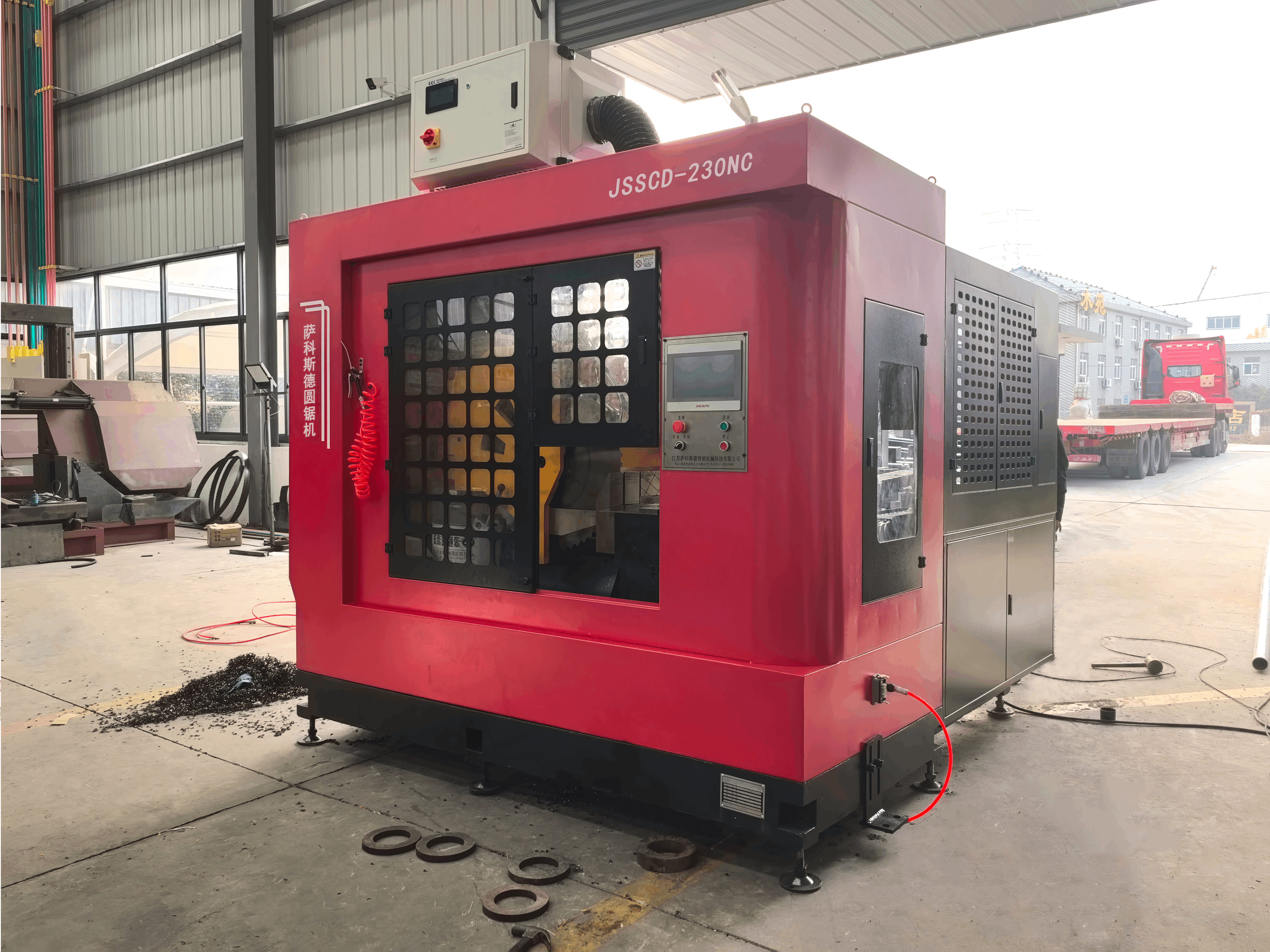 2600 X 2700 X 2300MM High Speed Circular Saw Machine Copper Industrial Circular Saw