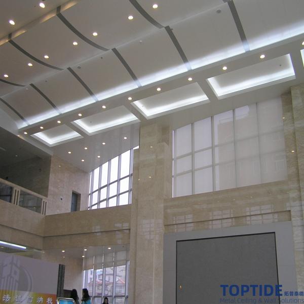 Wave Like Curved Aluminium Honeycomb Panel Decorative Suspended Sandwich Ceiling Boards