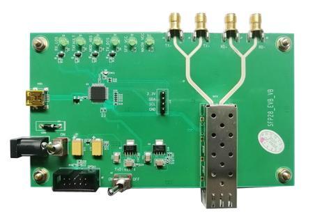 Контроль в реальном времени поддержки доски SFP28 EVB настоящие и предохранение от перегрузок по току