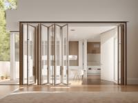 Casa insonorizado de vidrio plegable Ventanas eléctricas de apertura personalizada