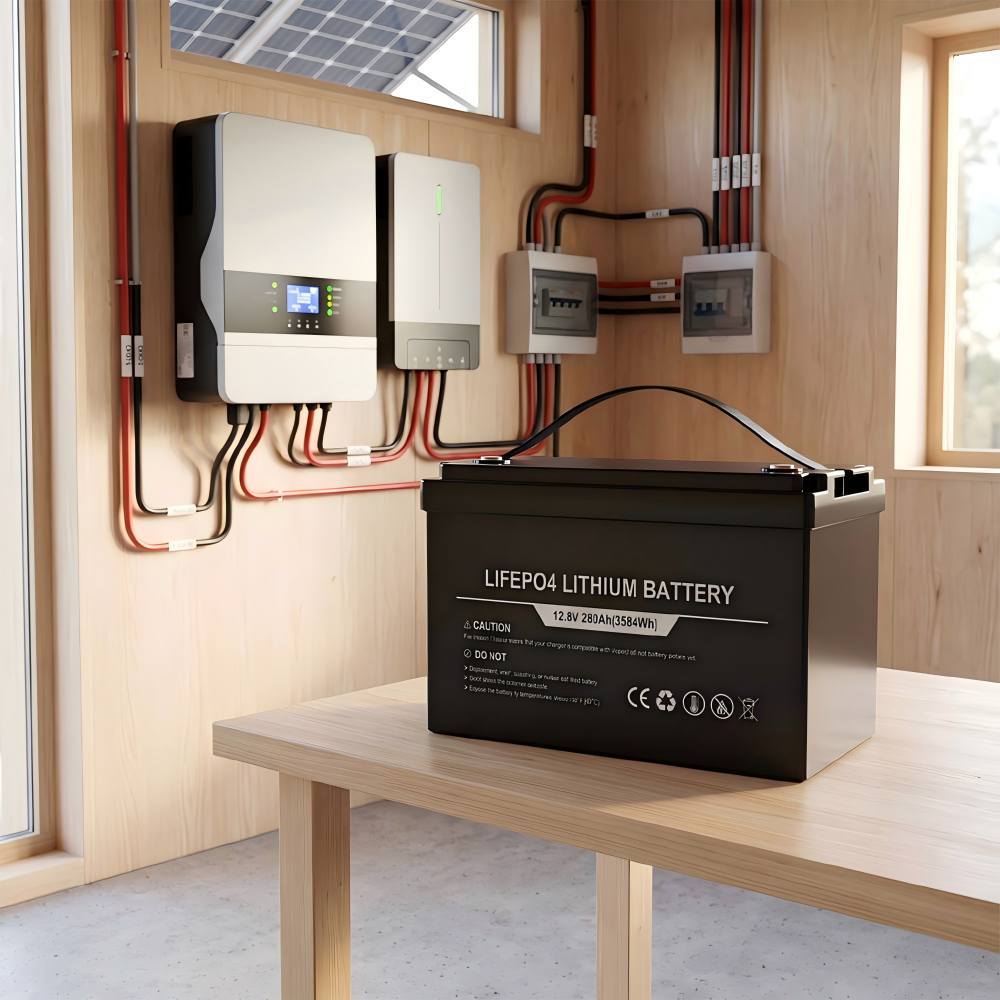 12.8V 280Ah Lithium Deep Cycle Battery With 200A Continuous 300A Pulse Output