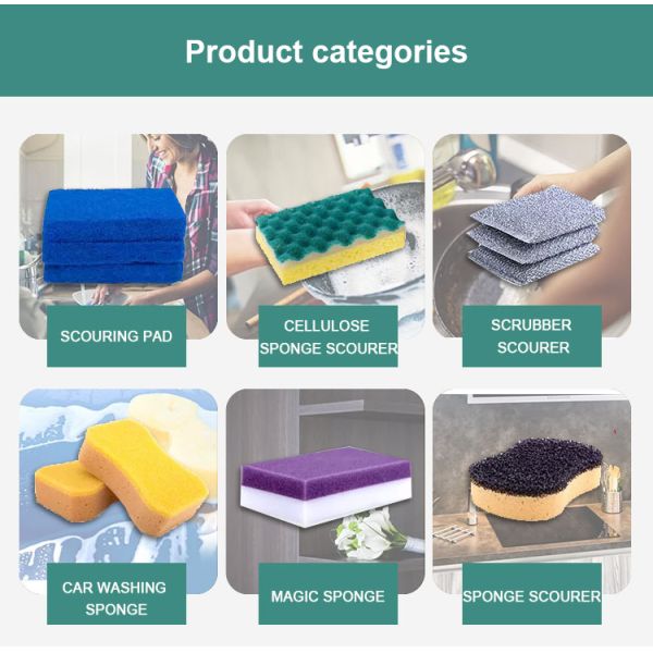 Стиральная подушка для мытья посуды высокая водопоглощаемость 250% 500%