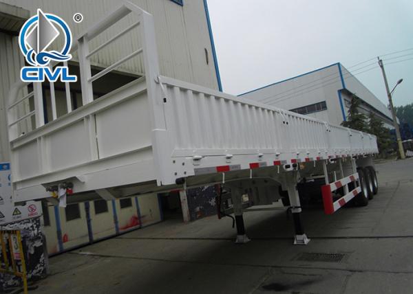 new sidewall cargo semi trailer 3Axles 50T 6mm Thickness Semi Lorry Container Trailers Can Option ABS