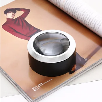 Wufan 5X Cylinder LED Desktop Magnifier Paperweight Magnifying Glass