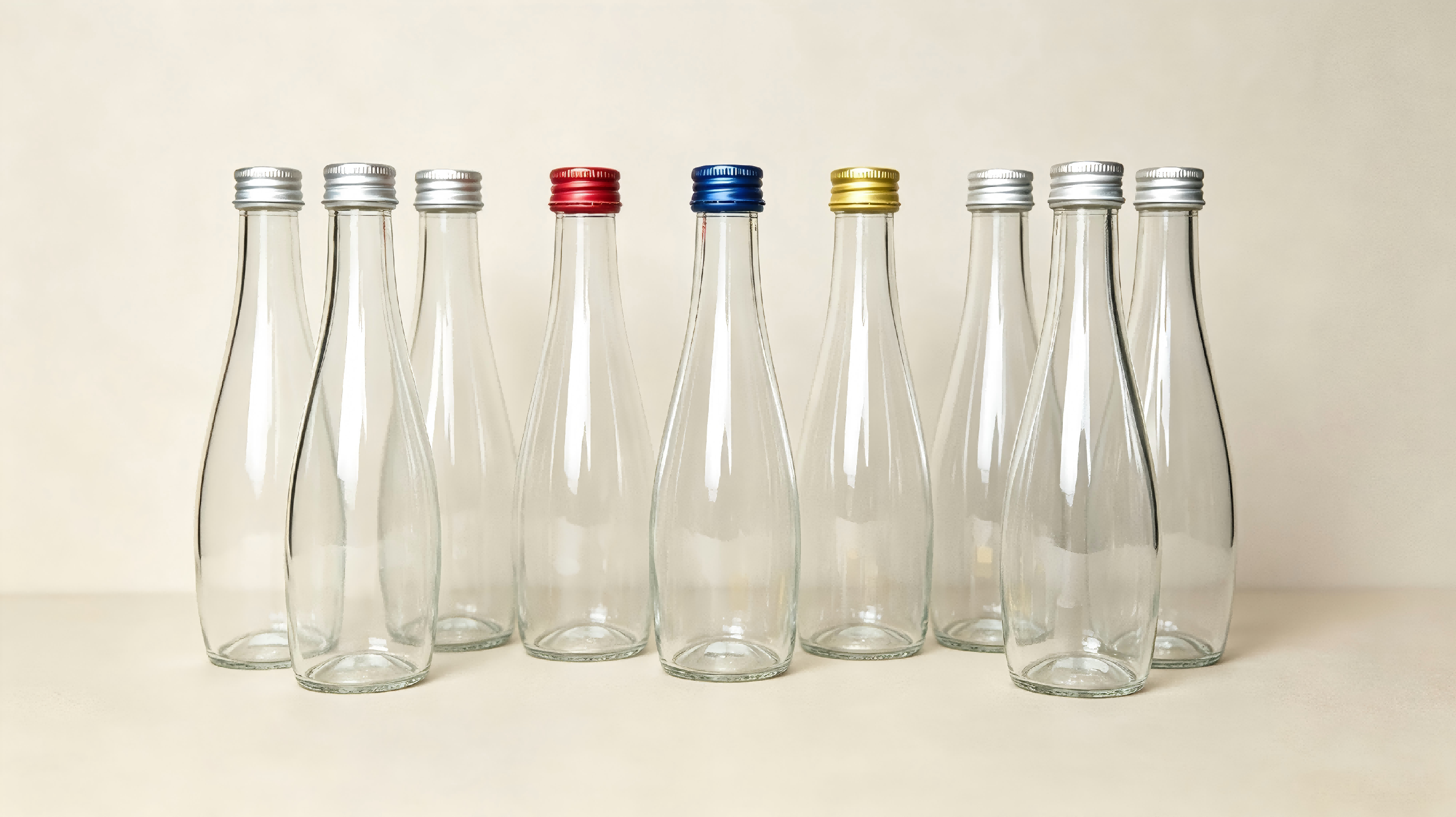 28mm Aluminum Screw Cap Food-Grade Plastic Liner Resealable Beverage Bottles