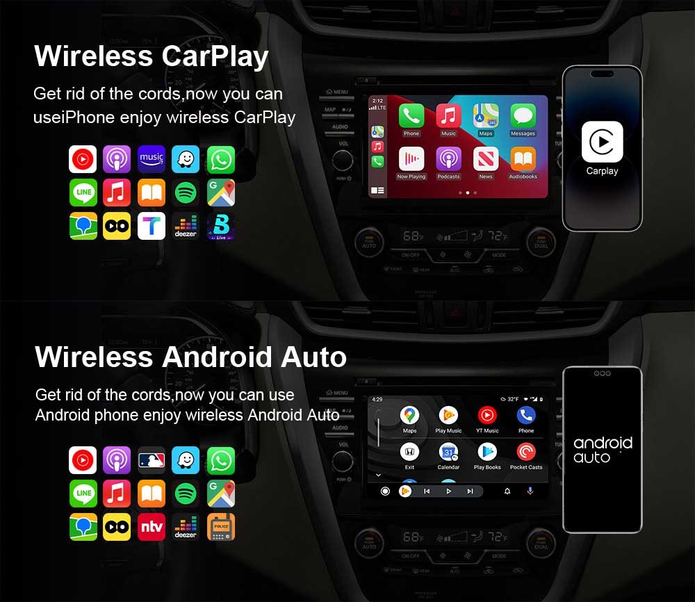 Carsmart Wireless Carplay Android Auto Car Adapter Dongle CE Certificated