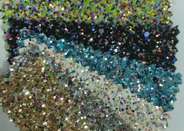 Diamond Chunky Glitter Sparkle Fabric , Decorative Glitter Wall Fabric