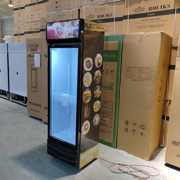 Glass Front Beverage Fridge 3 Doors Merchandiser Refrigerator