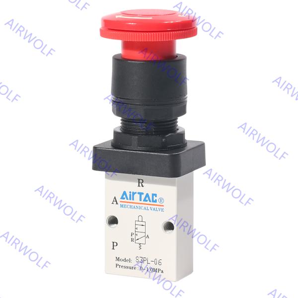 AIRTAC S3 Series S3PL-M5, S3PL-06, S3PL-08 3/2 way Control Valve M5 1/8 1/4