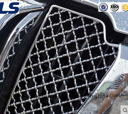Car Stainess Still Mesh Grille Insect Nets for Toyota Prado Fj150 2014