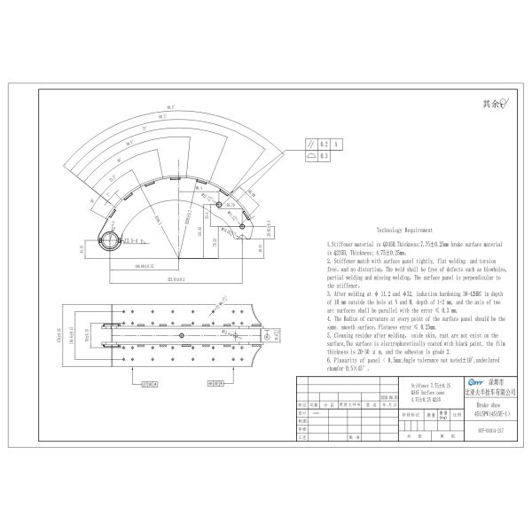OEM A-3722-N-66 4515PW 4515E-1 American Brake Shoe