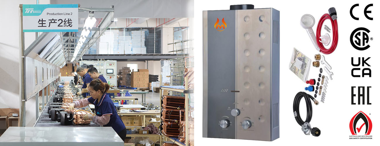 10L Instant Hot Water Heater Energy Efficient Gas Water Heater OEM