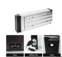 Batterie de vélo électrique à ions de lithium dans le cadre, batterie rechargeable pour vélo électrique