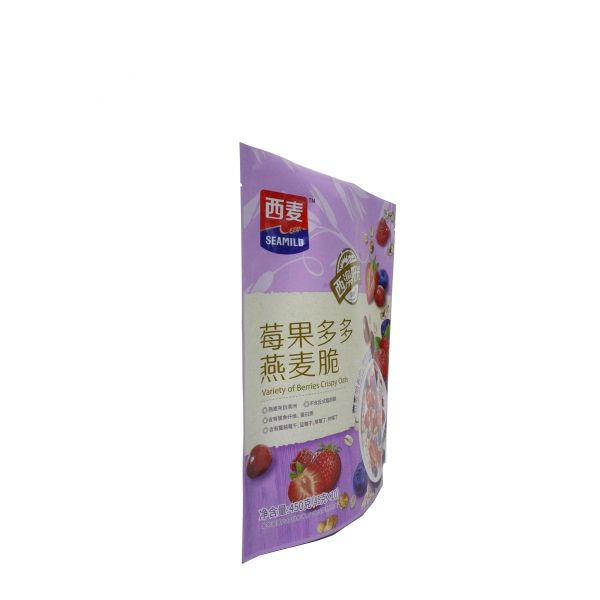 Safety Rack Up Pouch Packaging Oats With Dried Fruit / Vegetable Packaging Bag