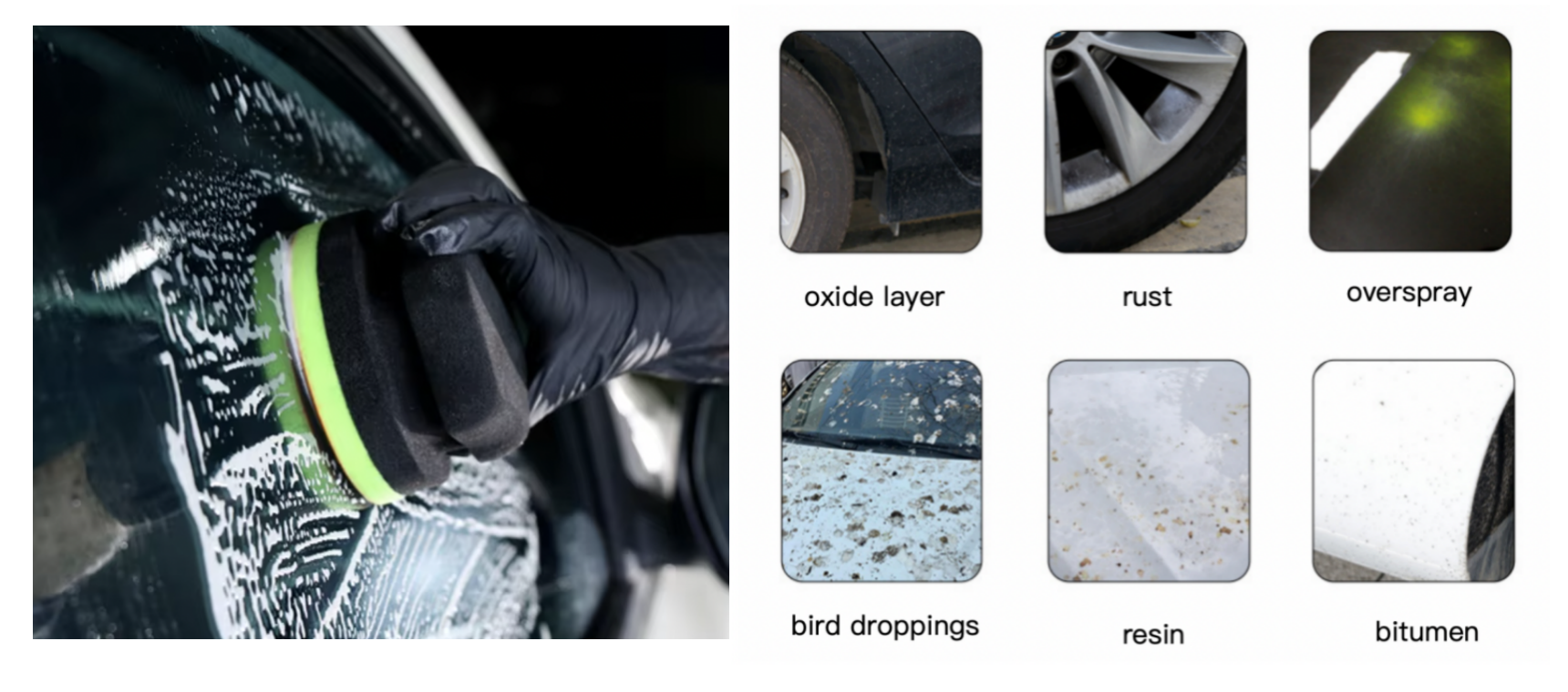 Synthetic Decontamination Clay Cleaning Pad For Removing Paint Contaminant