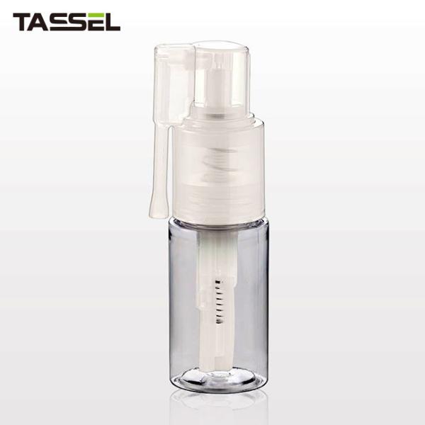 1oz  Glitter Pump Bottle Fine Mist Dry Powder Spray Bottle With Locking Nozzle Clear