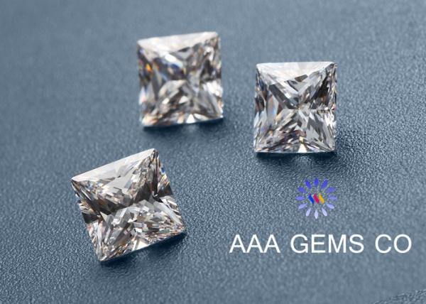 Classical Princess Square Moissanite Eight Arrows And Eight Hearts