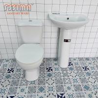 Retretes de dos piezas del ahorro de agua de los artículos sanitarios de cerámica del estilo clásico de Francia con el lavabo