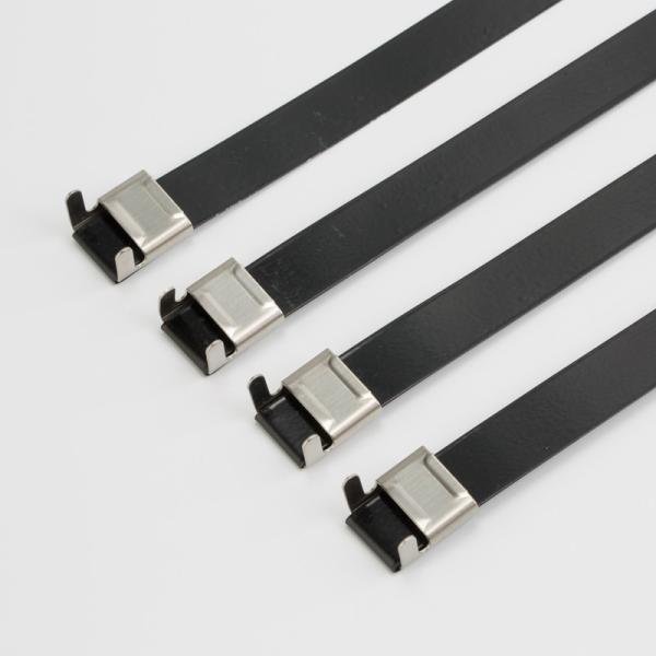 Releasable Type Stainless Steel Banding Buckle Epoxy Coated SS304 Cable Tie 450mm