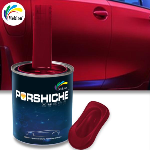 Réparation et peinture automobiles rouges à haute brillance, respectueuses de l'environnement et à faible teneur en COV