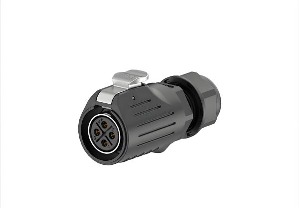Connecteur d'alimentation LP20 4 broches à souder, étanche IP68, 20A