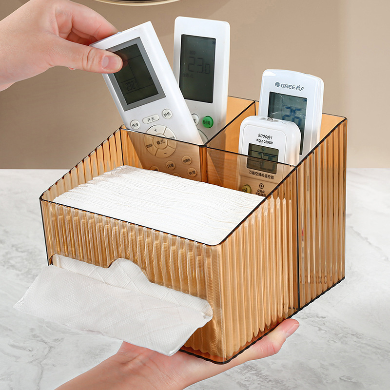 Tissue Box Desktop Storage Box Cute Remote Control Storage Multi-functional Creative Pen Holder
