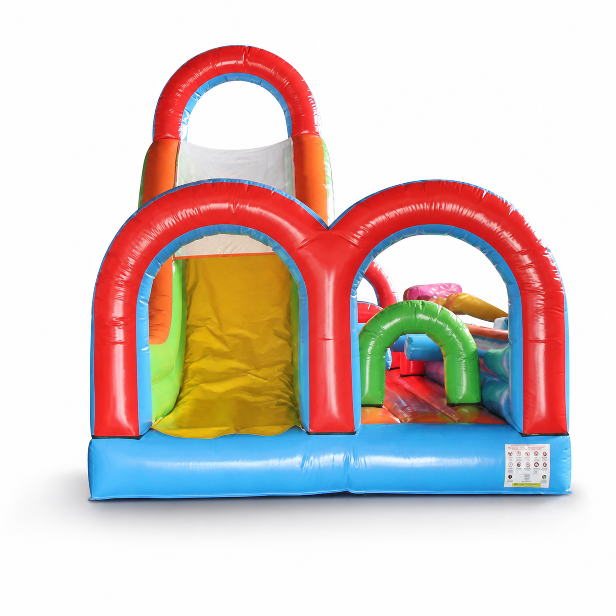 Colorful Inflatable Bounce House and Slide Combo for Kids Parties Parks and Rentals
