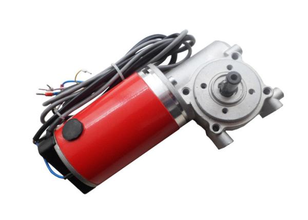 High Torque Red Sliding Glass Door Motor / DC Brush Gear Motor 24V 60W
