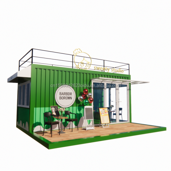 50/75/100mm Wave Sandwich Panel Wall 20ft Portable Container Clothing Store Prefabricated Mobile Store Pop Up Retail Store