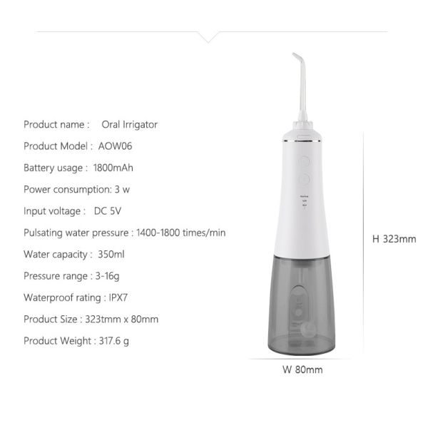 Электрическое носовое Irrigator с режимами Diy и водой Flosser Diy OEM