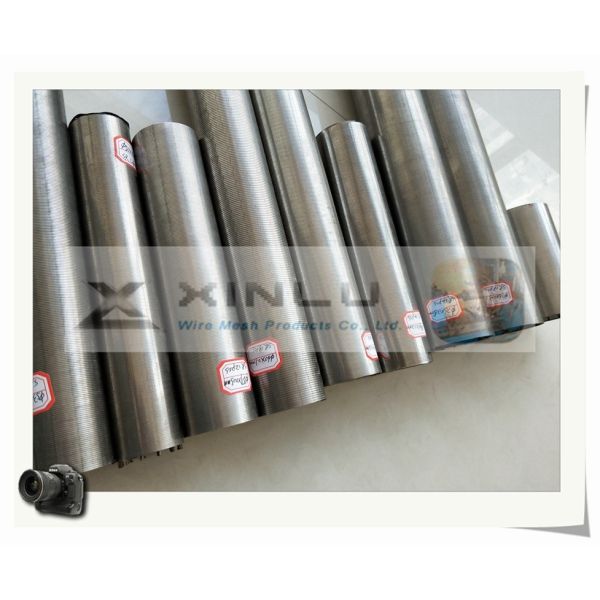 φ33 Aisi 316l Perfect Round Johnson Wire Wrap Screen Tube Strainer Pipe Slot 50micron For Industrial Filtration