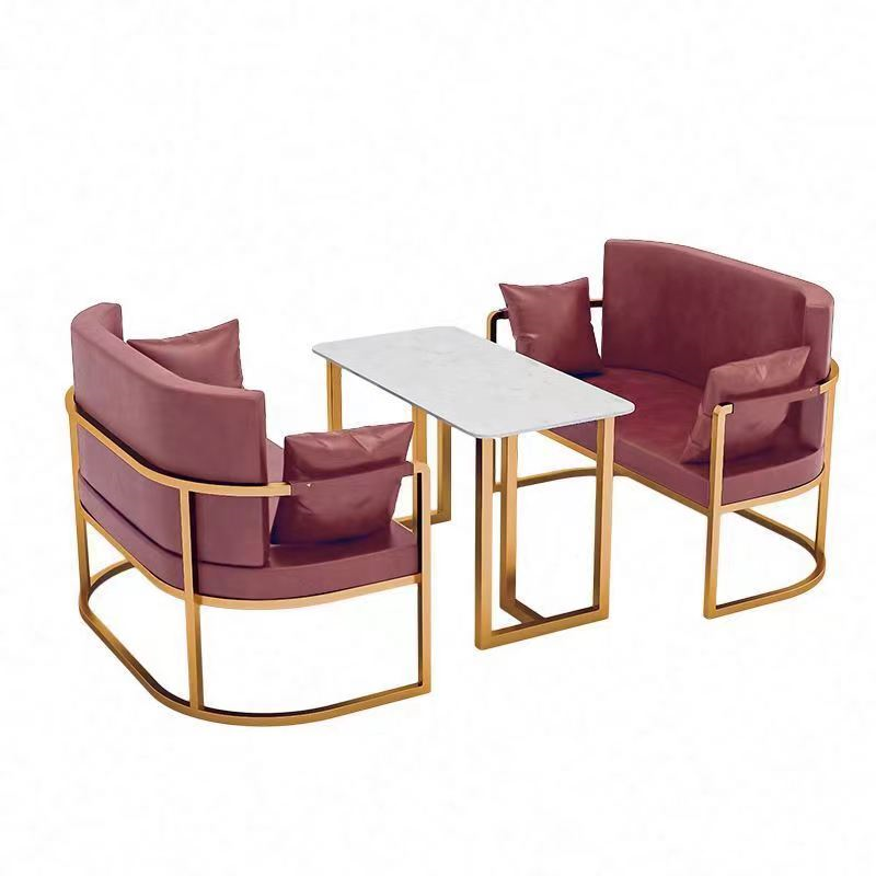 Metal Frame Commercial Cafe Table And Chairs