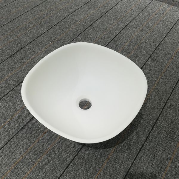 Aluminum Powder Acrylic Solid Surface Counter Top Wash Basin