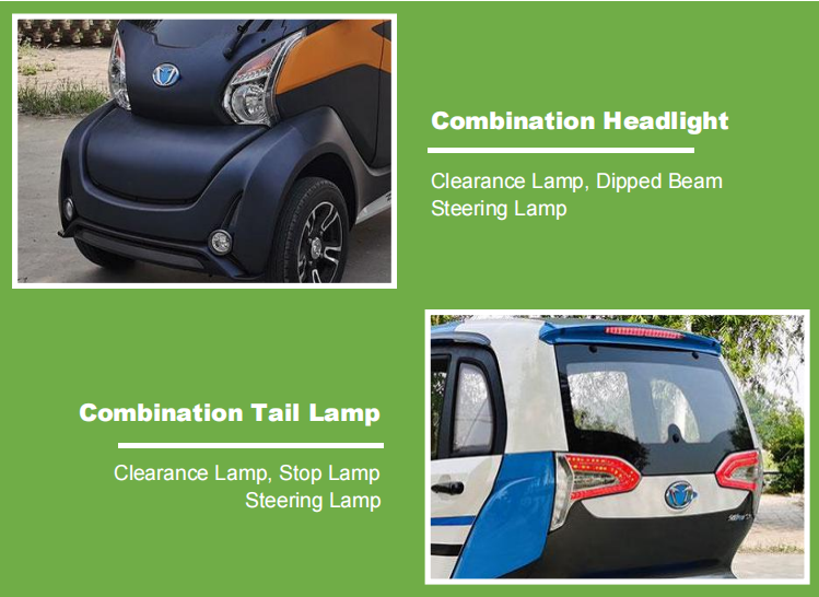 China manufacture cheap price electric car 4 wheels 3 seats new energy electric vehicle with center drive