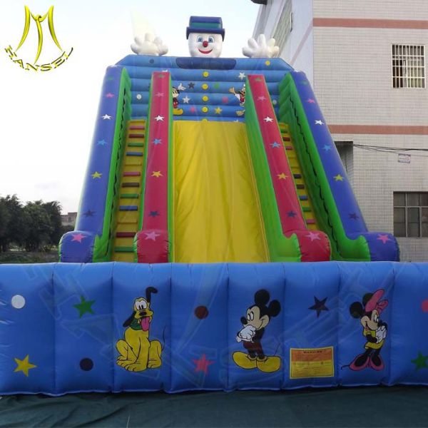 Hansel low price amusement theme park equipment inflatable water slides