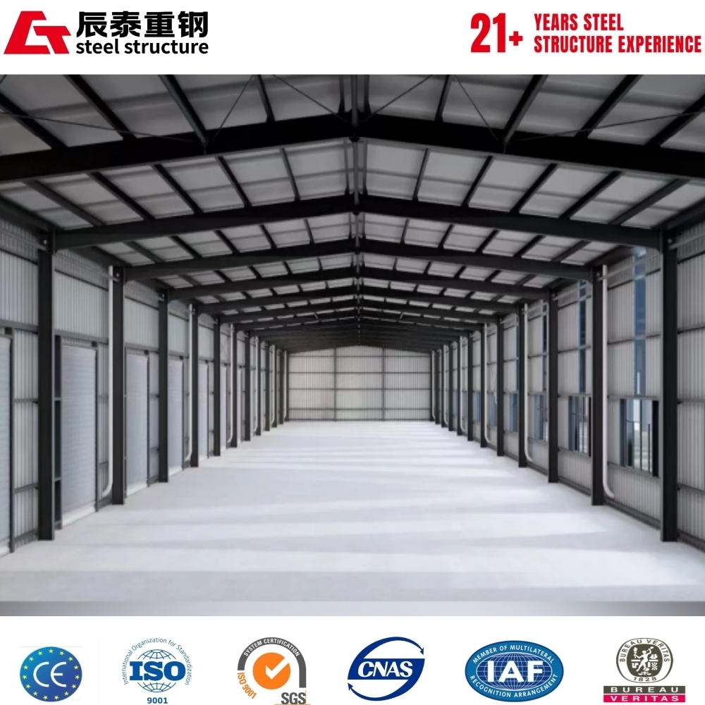 Large Span Clear Span Steel Workshop Without Middle Support Columns