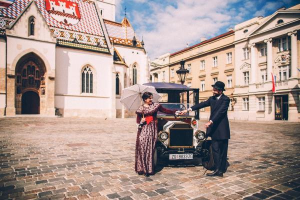 High Power Antique Electric Car 8 Seats With Curtis Controller