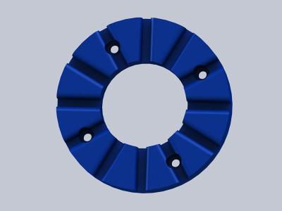 Water-Lubricated Hydrodynamic Bearing Elastoplastic Polymer Alloy Split Plain Bearing