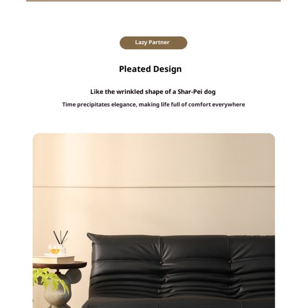 Genuine Leather Lazy Sofa Set Modern Design Eco-Friendly Small Apartment Leisure Lounge Home Furniture