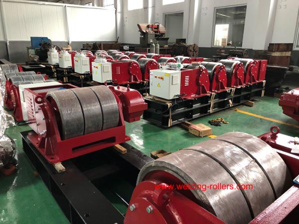Rotador de solda de tubo de parafuso de chumbo de 200 toneladas para trabalho pesado convencional com rodas de PU