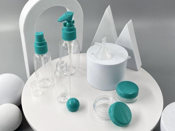 30ml 50ml 80ml PET Plastic Bottle with Pump Sprayer or Screw Cap and 10ml Cream Jar