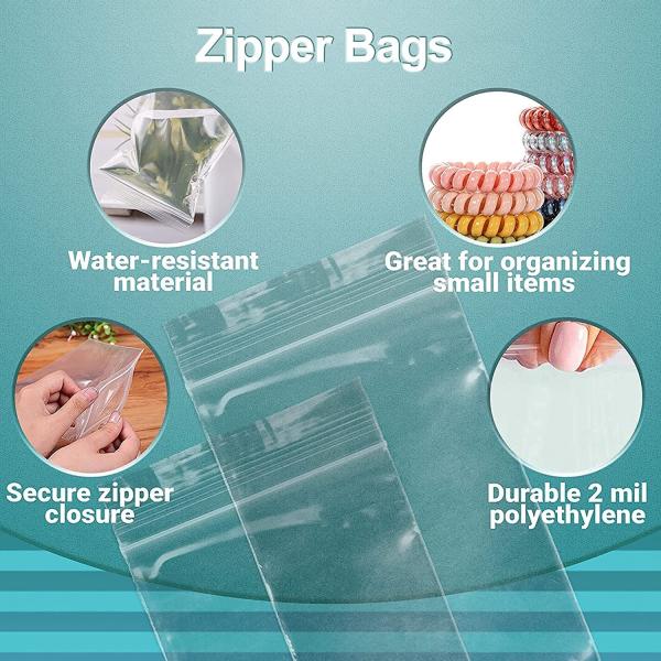 CTCX Pe Frosted Zipper Clear Plastic Poly Clothes Packaging Bags Small Business Jewelry Zipper Bag With Handle