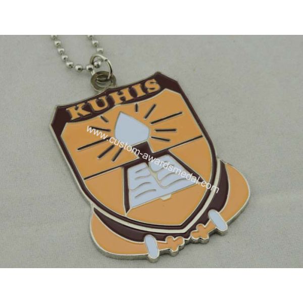 Die Stamping Iron Personalized Dog Tag Nickel Plating , 1.25 Inch