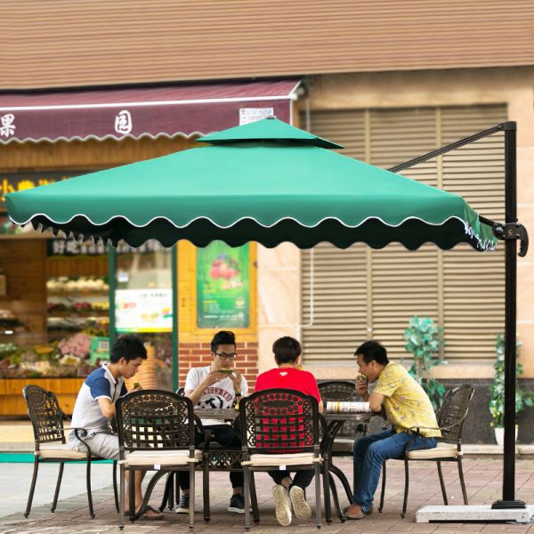 8 Aluminium Ribs Large Garden Parasol 3m Garden Umbrella OEM