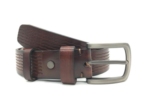 1.5 Inch Man Pin Buckle Casual Genuine Leather Retro Belts