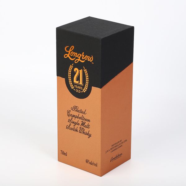 Liquor Flip Top Wine Bottle Gift Box Cardboard Magnetic Closing