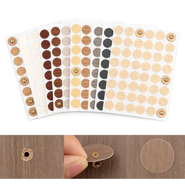 Self-Adhesive Nail Head Cover Stickers for Home Furniture PVC Covers Wood Screw Holes