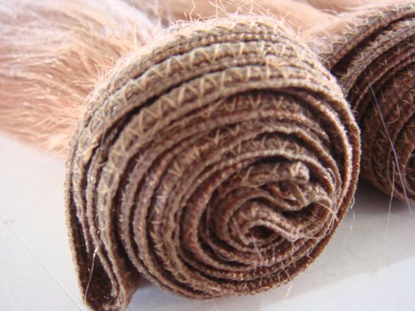 Paquet de 100g et fermeture Extensions de cheveux à tisser blonds raides