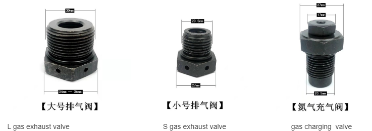 N2 Gas Nitrogen Charging Valve Exhaust Valve for All Brand Excavator Hydraulic Rock Breaker Spare Parts